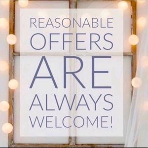 Please feel free to make an offer, bundle and save